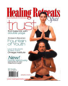 Healing Retreats & Spas magazine cover, Double Yoga
